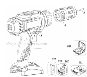 Page A Diagram and Parts List for PC180HDK-2 2 Porter Cable Hammer Drill